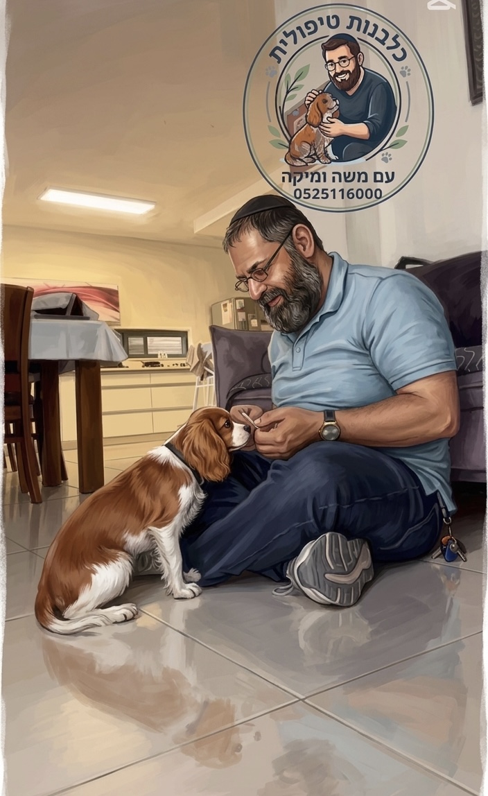 משה ומיקה בפעילות טיפולית